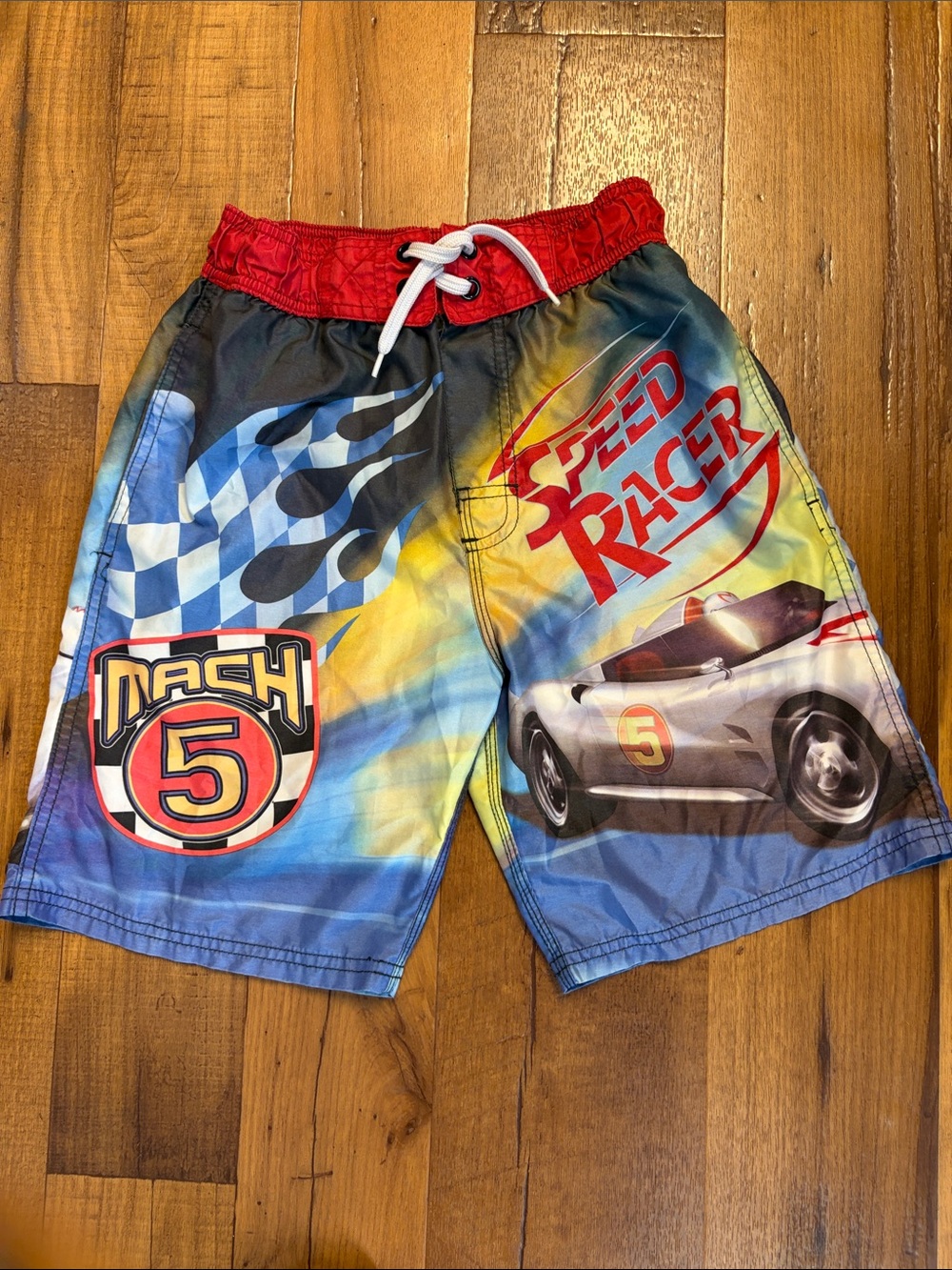 Speed Racer "Mach 5" Boys Swim Trunks - Multicolor Size 8